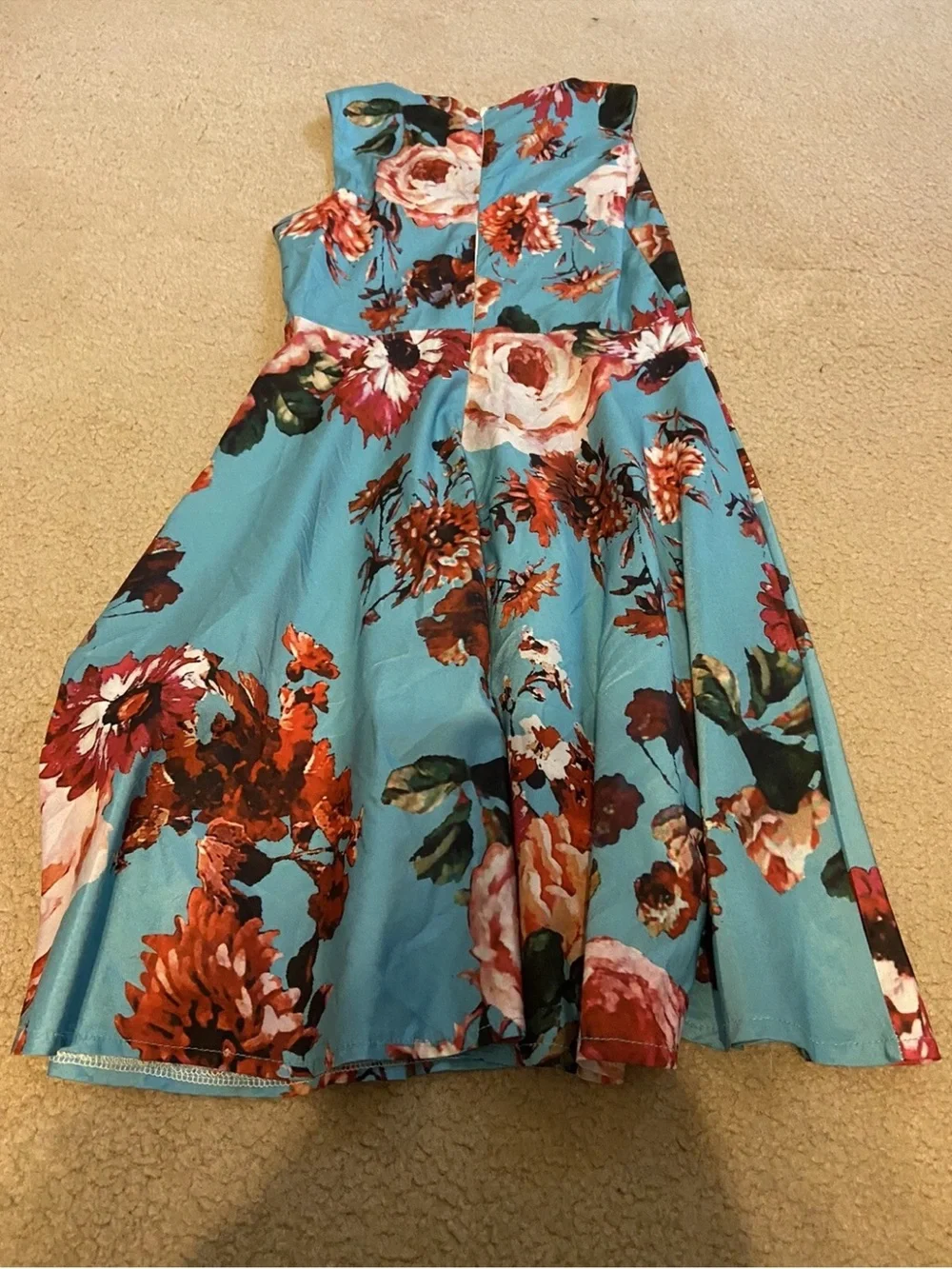 9/10 Y youth girls flowered dress